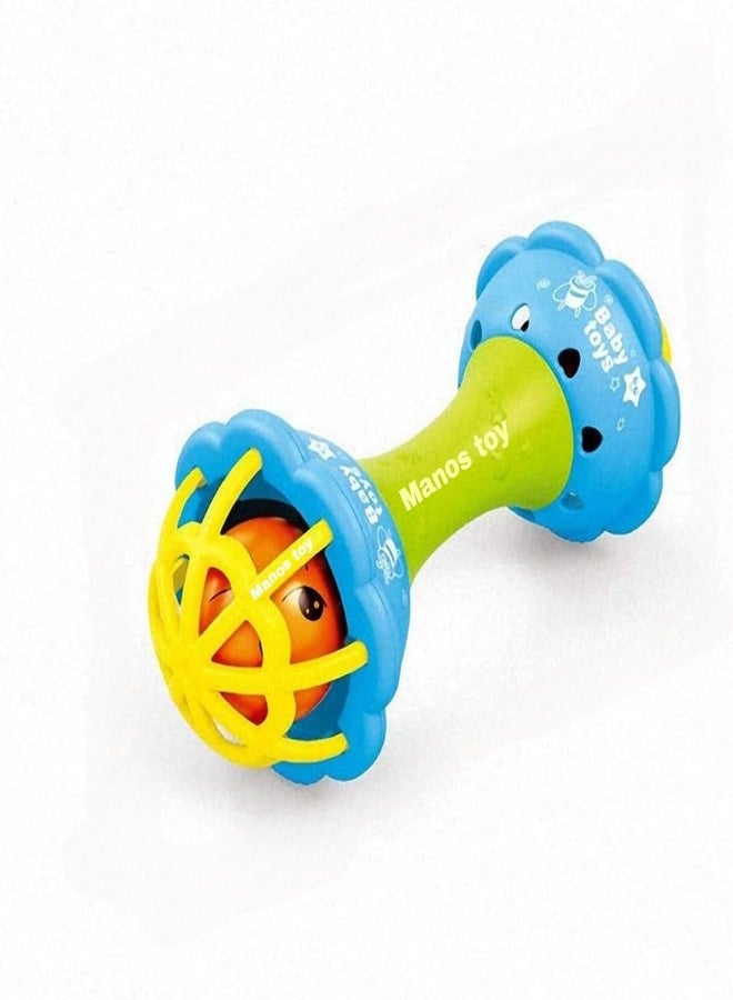 Manos Baby Stimulating Rattle Balls, Soft, Funny Toys, Set of 2 - Image 3